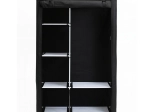 Armoire penderie en tissu noire