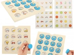 Jeu de mémoire Montessori en bois avec cartes