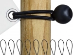 Ensemble d'attaches élastiques avec boule pour abris - 10 pièces