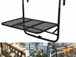 Klappbarer hängender Balkontisch zur Geländermontage, verstellbar, Tragkraft 30 kg