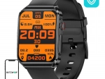 Slimme horloge BlitzWolf BW‑HL6 met zwarte siliconen band