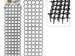 Anti-animal spike mat, black, 48 × 13 × 3 cm, 2 pcs