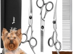 Purlov Hundescheren-Set im Etui