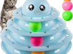 Interactieve katten speelgoedtoren - met ballen