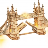 Houten 3D-puzzel Tower Bridge met LED-verlichting