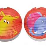 Paper lantern ball with animal pattern 25 cm