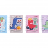 Bloc-notes de poche 8,6 × 12 cm, 80 feuilles, motif dinosaure