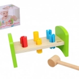 Wooden Hammer Bench with Plastic Pegs Classic World