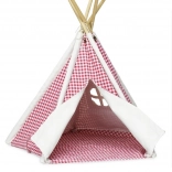 Mini teepee for dolls – checkered