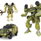 transforming auto-robot 17 cm with sword and saw – armored vehicle