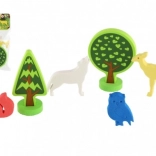 Foam bath stickers forest animals – 9 pieces