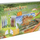 DinosArt airbrush coloring set