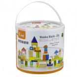 Holzbausteine - Stadt 75 Teile