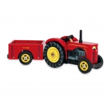 Le Toy Van Red Tractor and Trailer