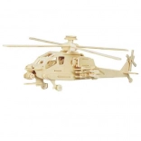 Woodcraft Wooden 3D Puzzle – Apache Helicopter