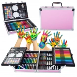 Art Set in Pink Case 145 pcs