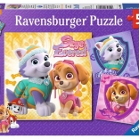 Ravensburger puzzle Paw Patrol – Skye and Everest 3×49 pieces