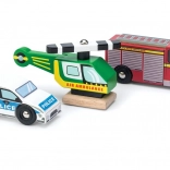 Le Toy Van set of wooden rescue vehicles