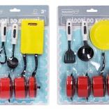 Set en plastique de vaisselle de cuisine pour enfants, 2 variantes
