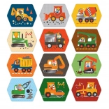 Pexeso Bouwmachines voor Kinderen