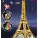Puzzle 3D Tour Eiffel de nuit