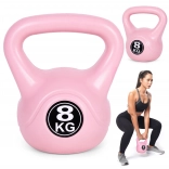 Kettlebell 8 kg pink for home training MODERNHOME