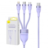 Multifunktionales Ladegerätkabel Baseus mit USB-C, Micro USB und Lightning Anschlüssen, 100W, 1,5 m