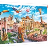 Trefl Funny Cities Puzzle – Wild Rome, 1000 pieces (68 × 48 cm)