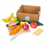 Small Foot Fresh Cutting Food Set – wooden play food for slicing