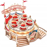 ROKR 3D Wooden Model Kit Music Box Teacup Whirl Carousel