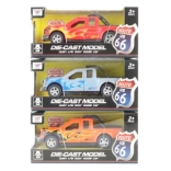 Metal jeep with pull-back action and opening doors