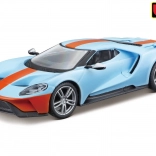die-cast model bburago ford gt 2019 1:32 light blue/orange