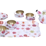 Metalen theeservies voor kinderen