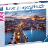 Puzzle View of Prague at Night 1000 Pieces