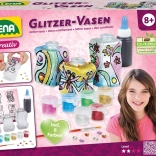 Lena peinture sur verre – kit créatif pailleté pour enfants