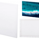 Stretched painting canvas 40 × 50 cm, white, pre-primed
