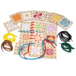 Bigjigs Toys wooden lacing pictures