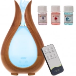 Ultrasonic aroma diffuser and humidifier 200 ml with LED backlight and remote control