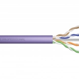 Installations-Telekommunikationskabel Kat. 6 U/UTP Eca AWG 24/1 PVC 305 m violett