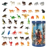 Set de figurines d’animaux – marins, sauvages, de ferme et dinosaures, 48 pcs