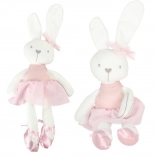 Plush bunny in pink dress 42 cm