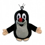 Taupe en peluche avec boucle 8 cm