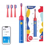 Brosse à dents sonique pour enfants avec application BITVAE, bleu