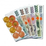 Play Money Czech Crowns