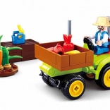 Sluban Town Farm Fruit Tractor Building Set