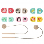 Cubika Our Mommies – wooden lacing set for children