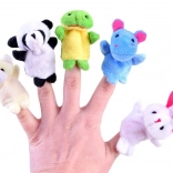 Set of Plush Finger Puppets – Animals, 10 pcs