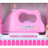 Kids' battery-powered water iron with light and sound