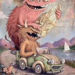 Puzzel 2000 stukjes Heye Zozoville: uitstapje