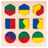 Bino wooden puzzle – geometric shapes